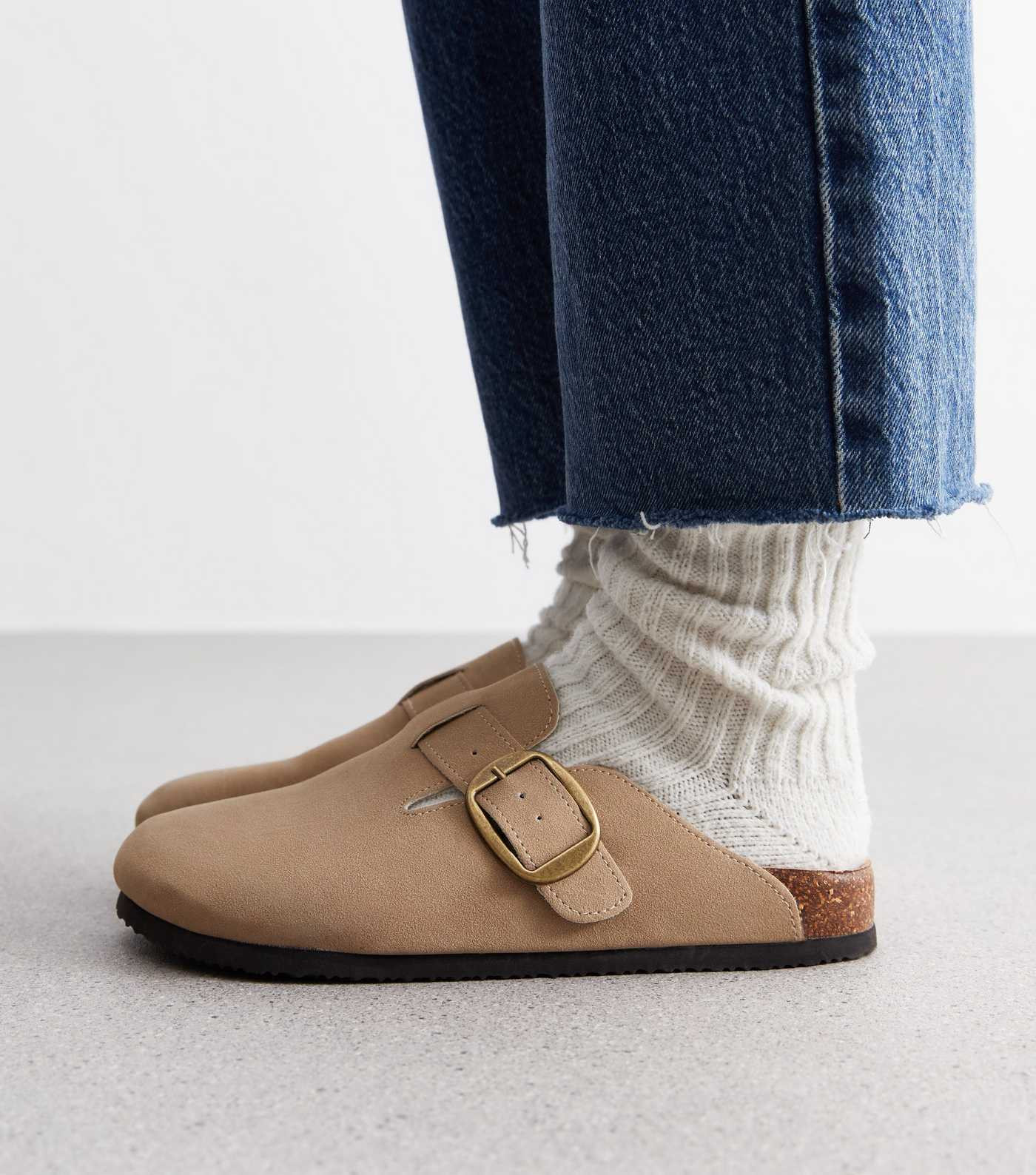 Sand Suedette Mules | New Look | New Look (UK)