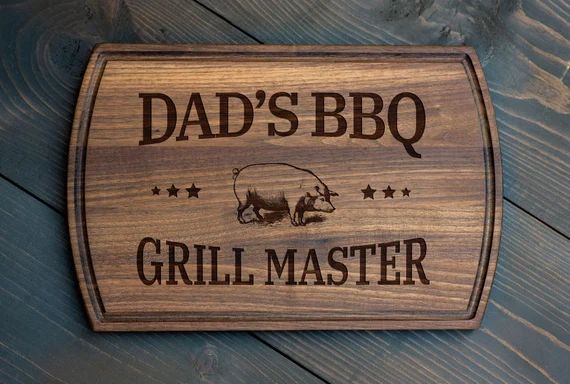 Fathers Day Gift - Personalized Cutting Board - Grill Master - Dad's BBQ - Gift For Dad Husband -... | Etsy (US)