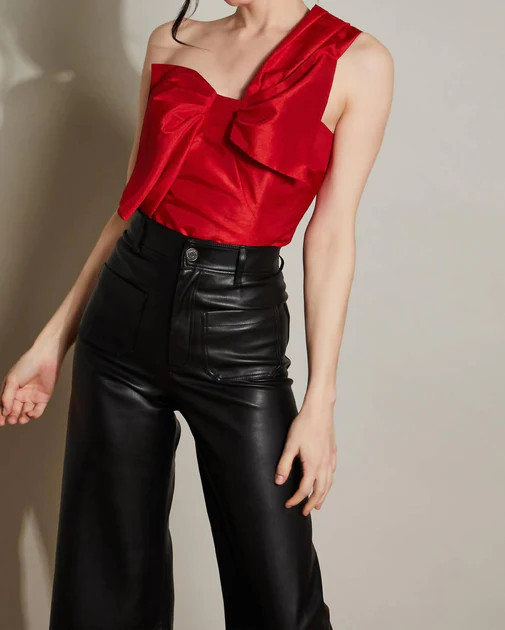 Este Bow Top In Cherry Red | Shop Simon