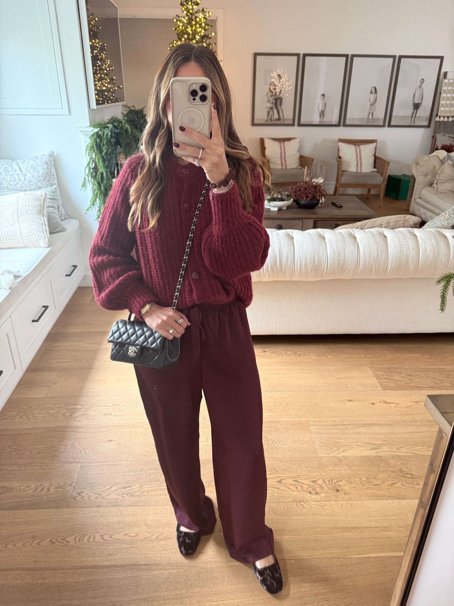 These burgundy pants on repeat! 

#LTKSeasonal #LTKHoliday #LTKOver40