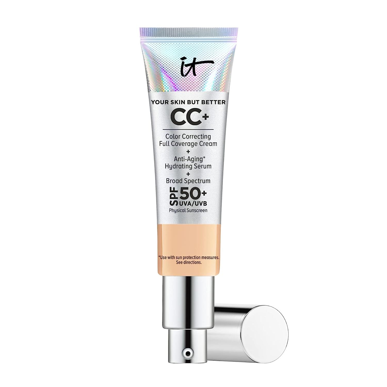 IT Cosmetics Your Skin But Better CC+ Cream, Medium (W) - Color Correcting Cream, Full-Coverage F... | Amazon (US)