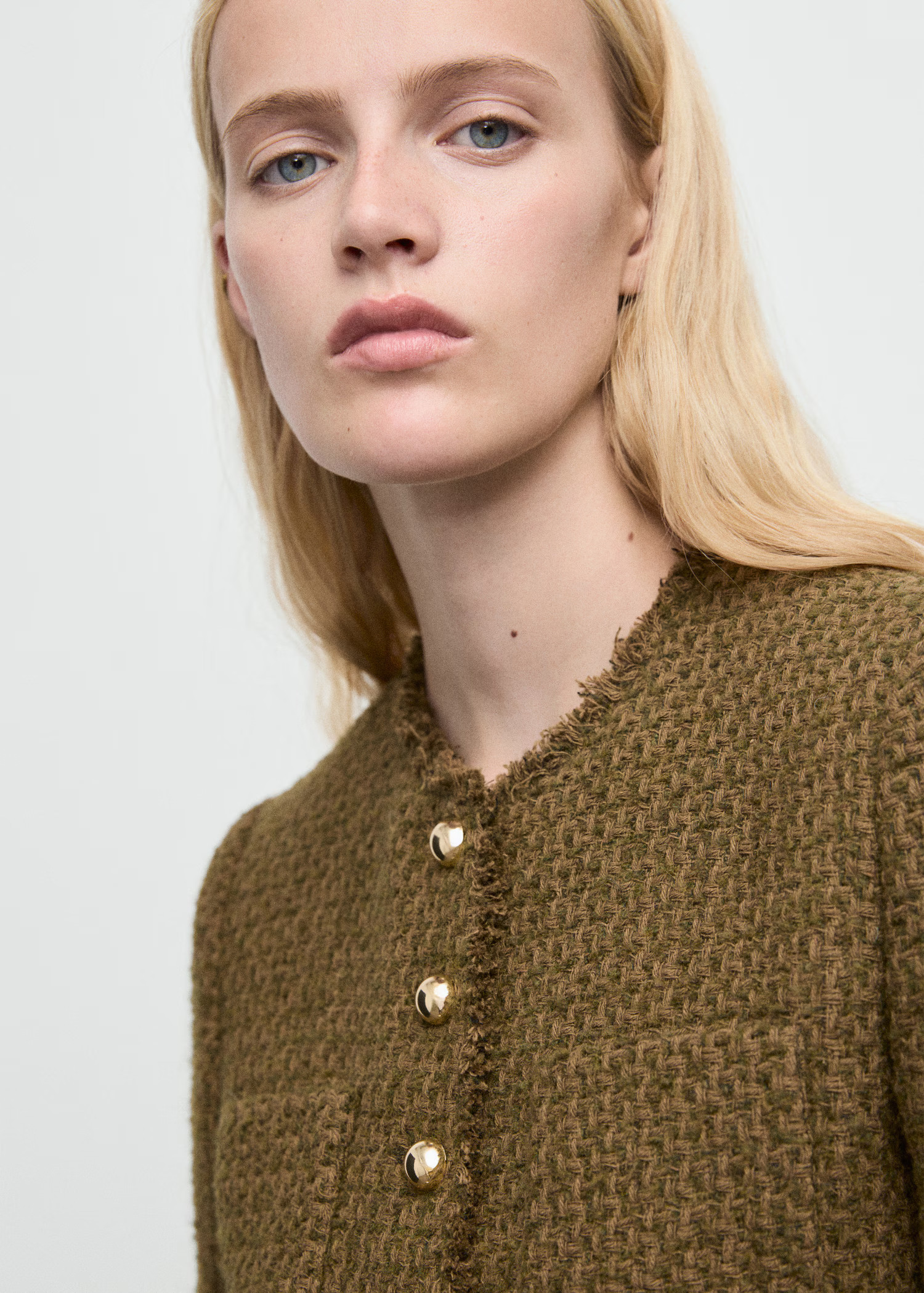 Tweed jacket with jewel buttons | Mango (US/MX/AU)
