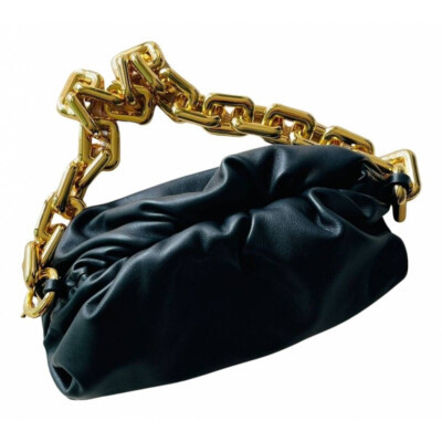 BNWT BOTTEGA VENETA TEEN CHAIN CLUTCH BAG BLACK DESIGNER GIFT | eBay UK