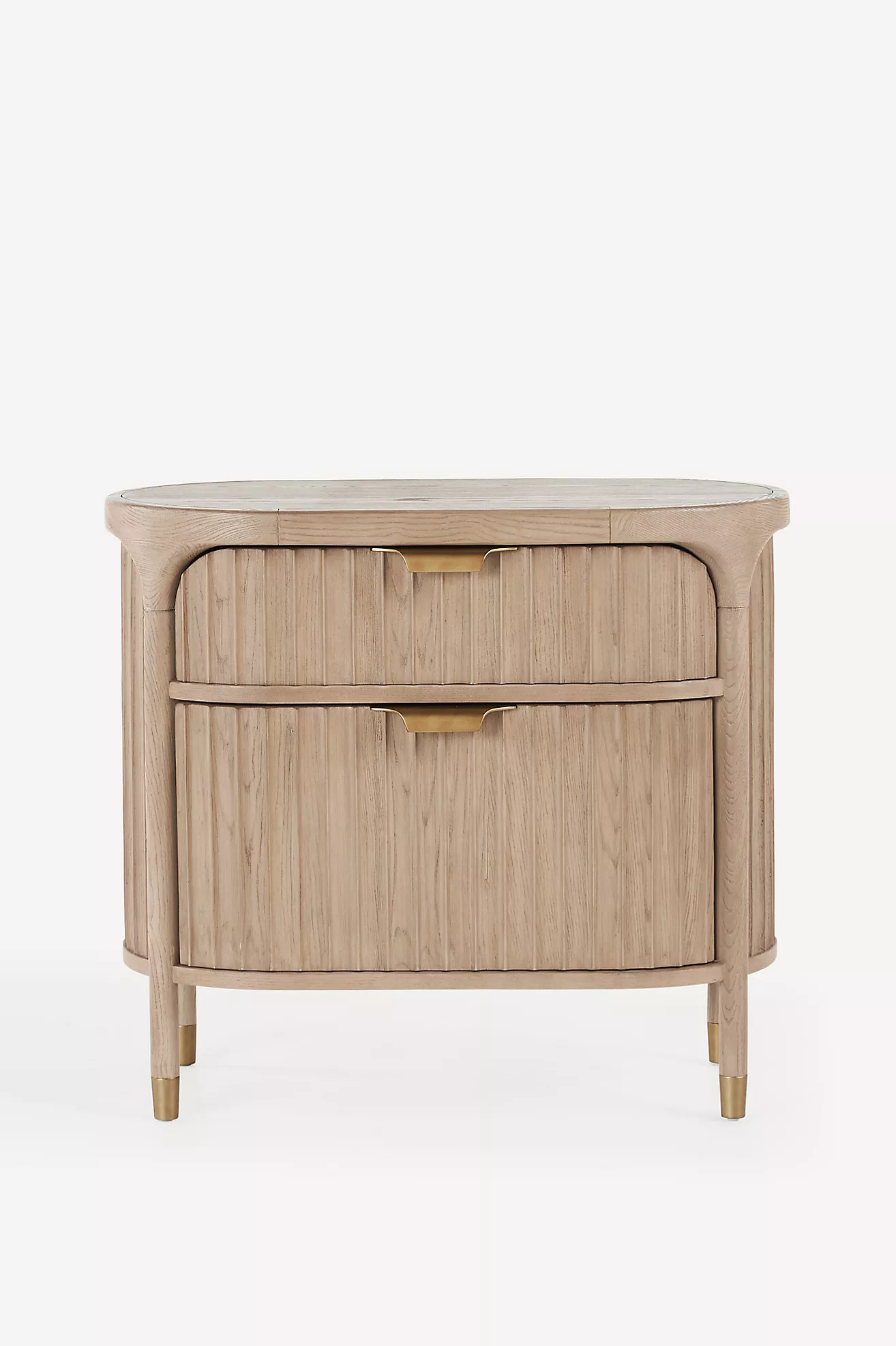 The Isla 27" Fluted-Wood Nightstand | Anthropologie (US)