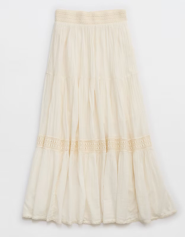 Aerie Crochet The Day Maxi Skirt | American Eagle Outfitters (US & CA)