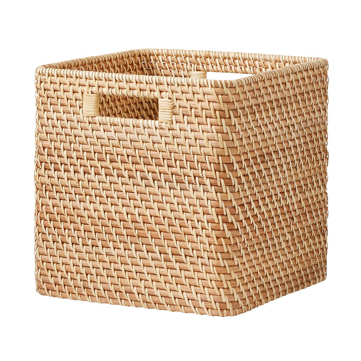 The Container Store Ori Curved Rattan Cubes | The Container Store