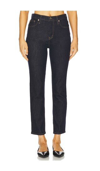 PISTOLA Bri High Rise Slim Straight Ankle Jeans in Blue. - size 28 | Revolve Clothing (Global)