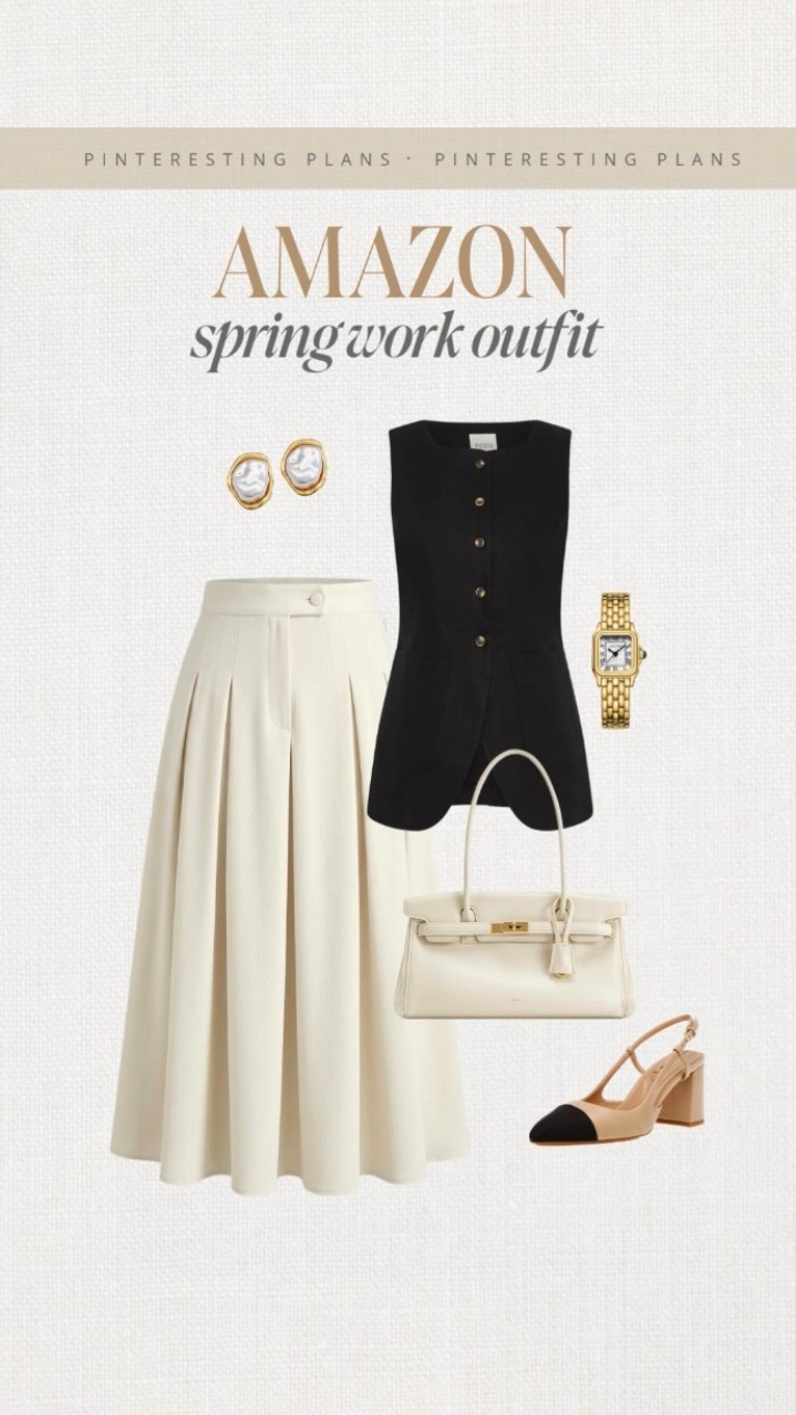 Amazon spring outfit, skirt option  🙌🏻🙌🏻

￼

#LTKworkwear #LTKstyletip #LTKSeasonal

#LTKdayinmylife #LTKSeasonal #LTKWorkwear