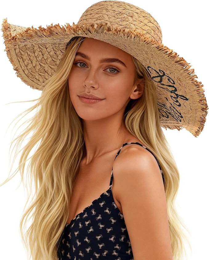 Sun Hats for Women Beach Hats for Women Packable Foldable Wide Brim Womens Sun Hat UPF 80+ | Amazon (US)