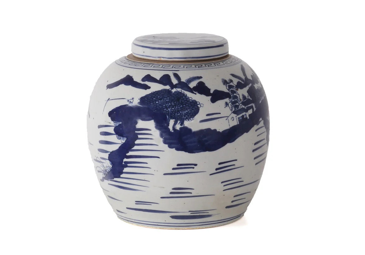 LANDSCAPE TEMPLE JAR | Alice Lane Home Collection