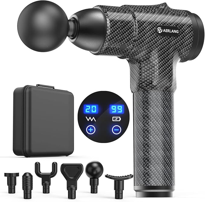 AERLANG Muscle Massage Gun, Back Massager Deep Tissue Massage Gun for Athletes to Relief Pain and... | Amazon (US)