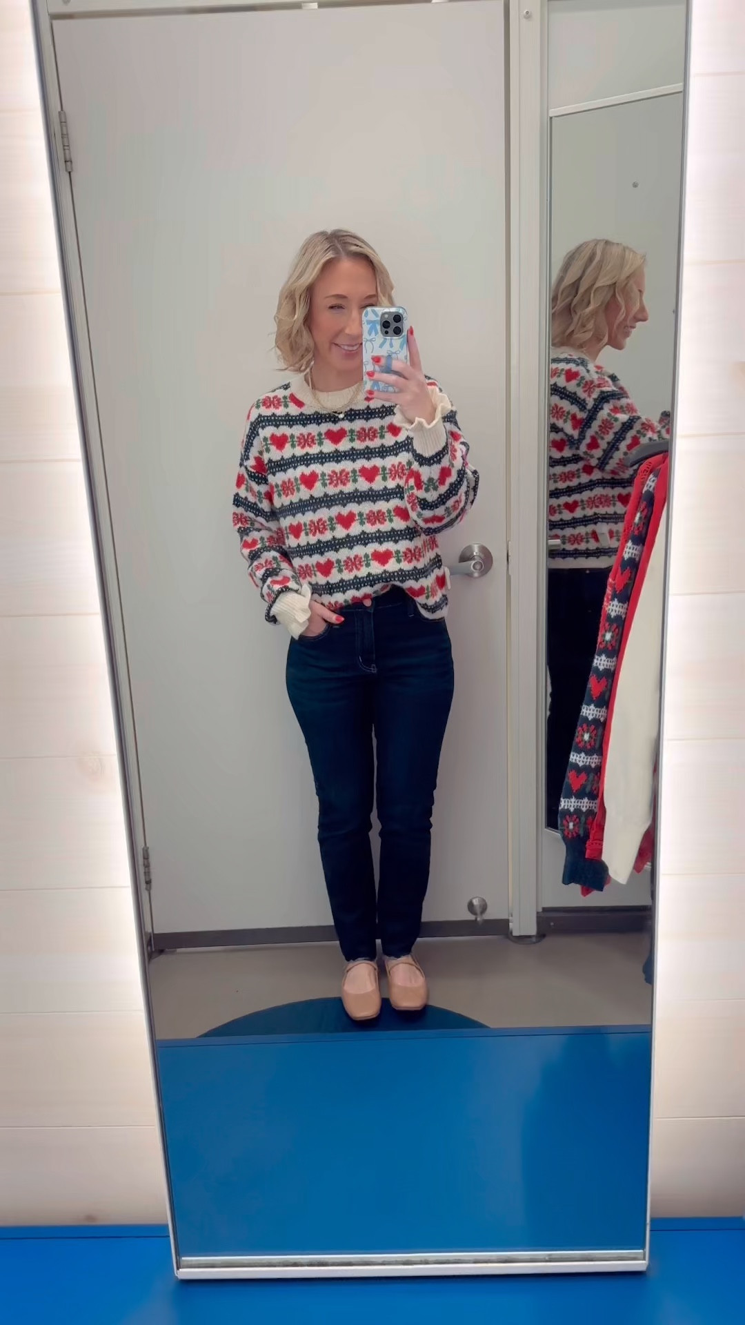 Old Navy - heart sweaters (Everything Extra 15% Off $80+ at Checkout) * Dark High Rise Straight Jean - Size 2. 1. Fair Isle Hearts Crew-Neck Sweater - size Small. Currently 50% off. 
 

 

#LTKSaleAlert #LTKFindsUnder50 #LTKSeasonal