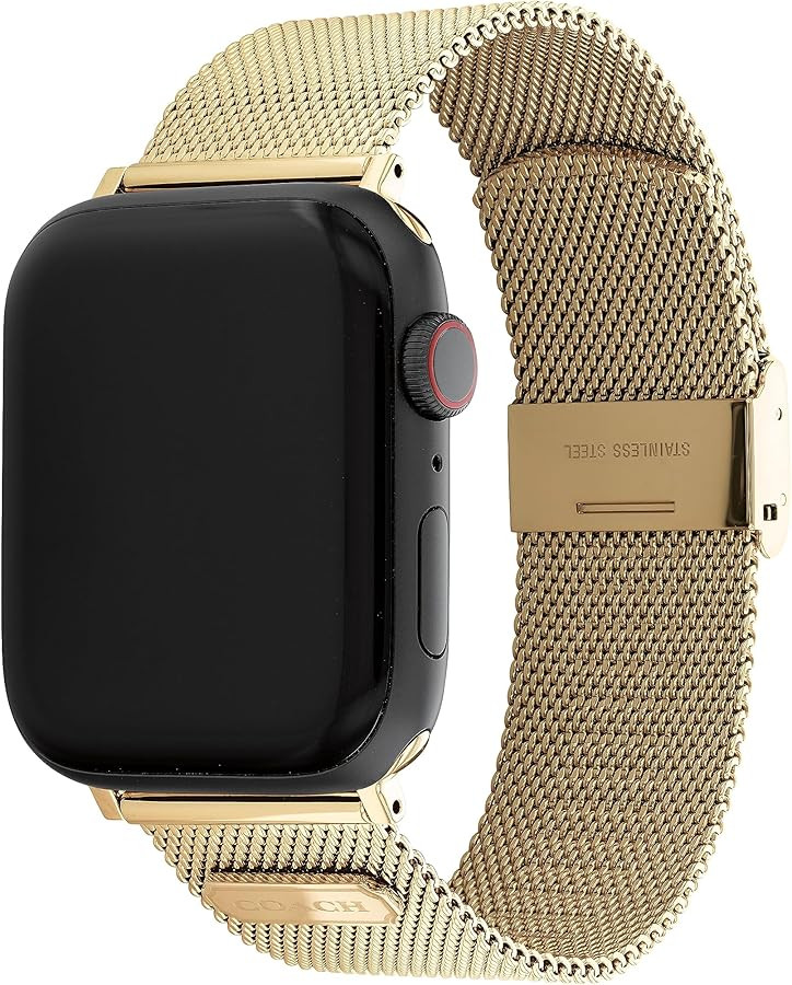 Coach Apple Watch Strap, Compatible with Apple Watch 38mm, 40mm, 41mm, 42mm, 44mm, and 45mm, Inte... | Amazon (US)