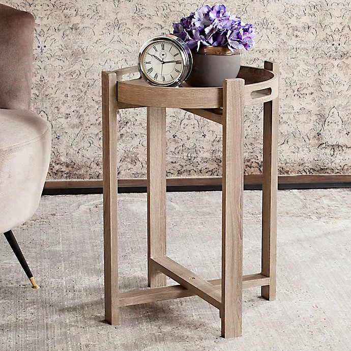 Safavieh Hamish Side Table in Light Grey | Bed Bath & Beyond
