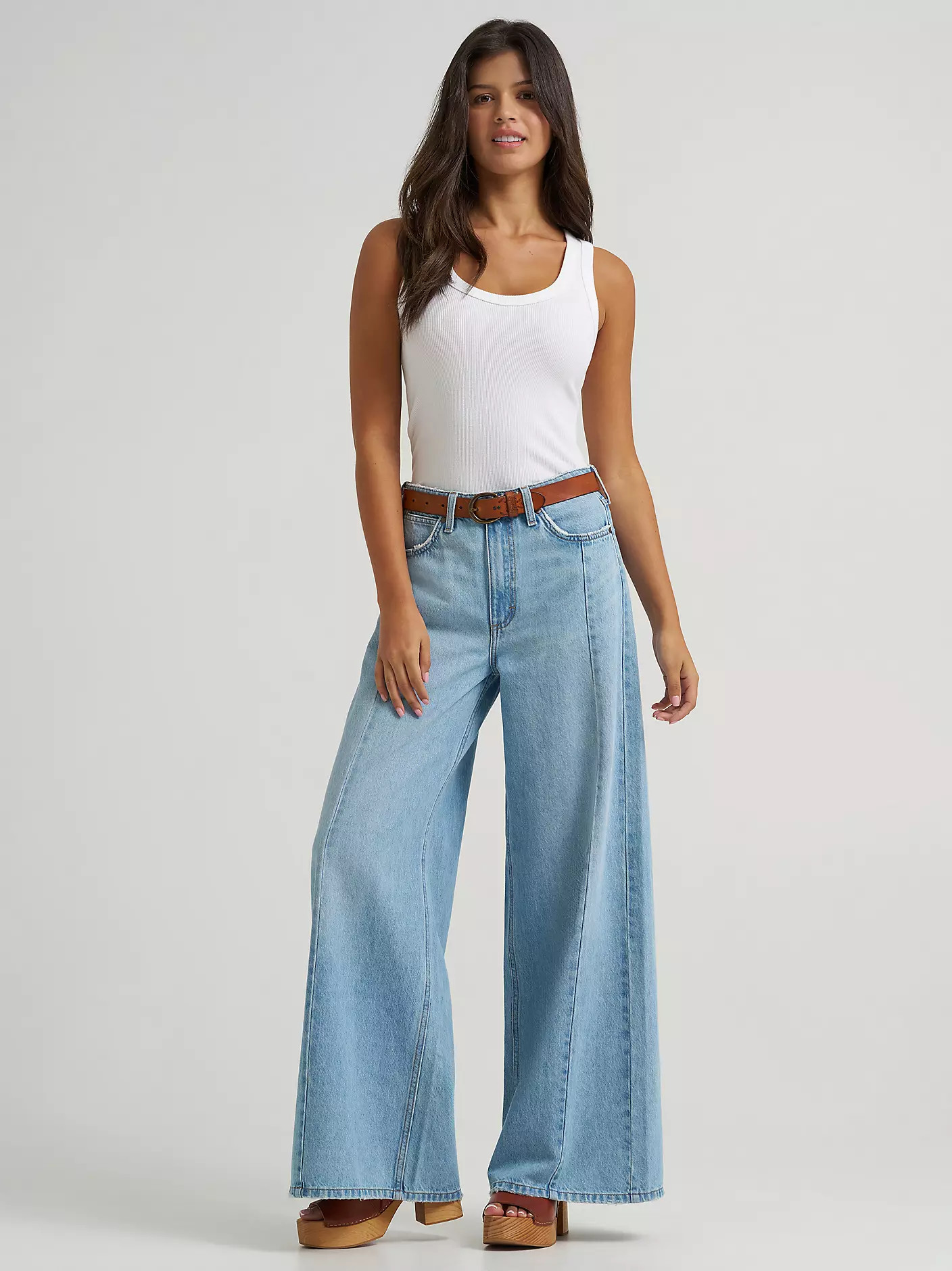Women's Wrangler Retro\u00ae Bailey High Rise Wide Leg Pieced Jean | Wrangler