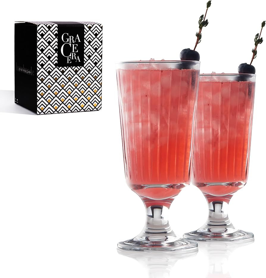 Cocktail Glasses Set Premium Glassware Set for Pina Colada, Large Shrimp Cocktail, Margaritas, Id... | Amazon (US)