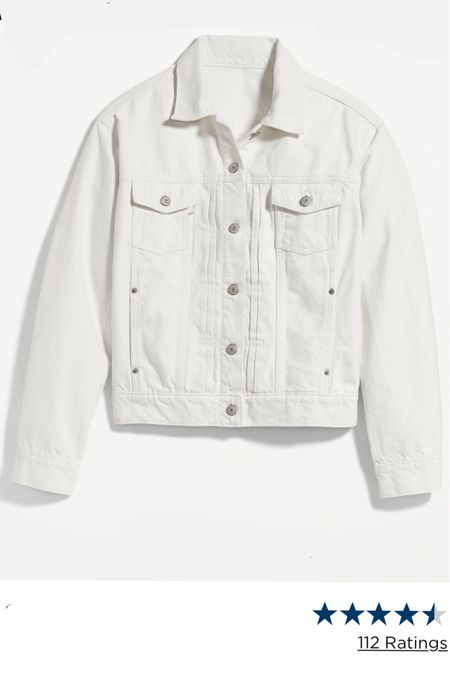White denim jacket on sale spring jacket 

#LTKunder100 #LTKunder50 #LTKsalealert