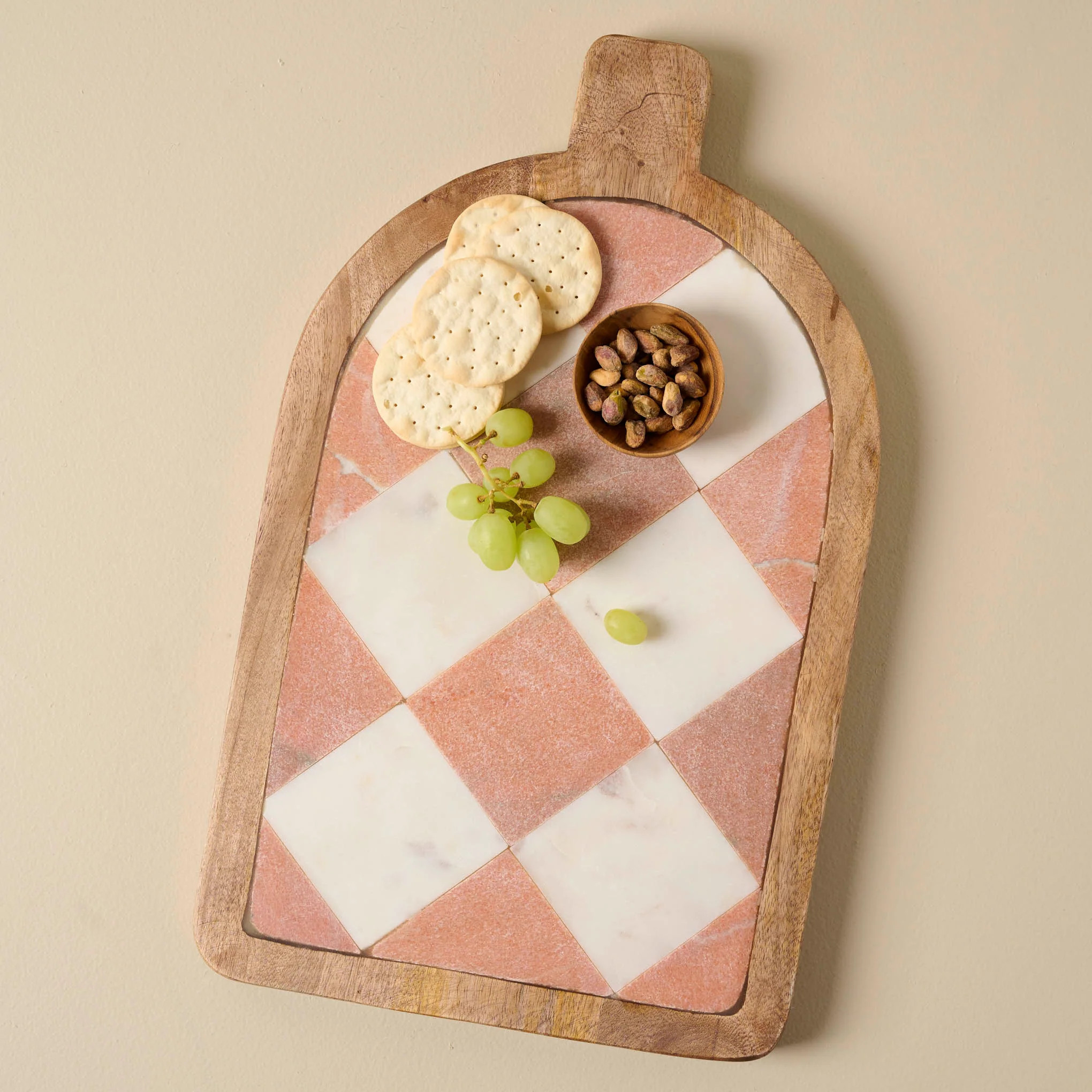 Carmella Checkered Marble Serving Board | Magnolia