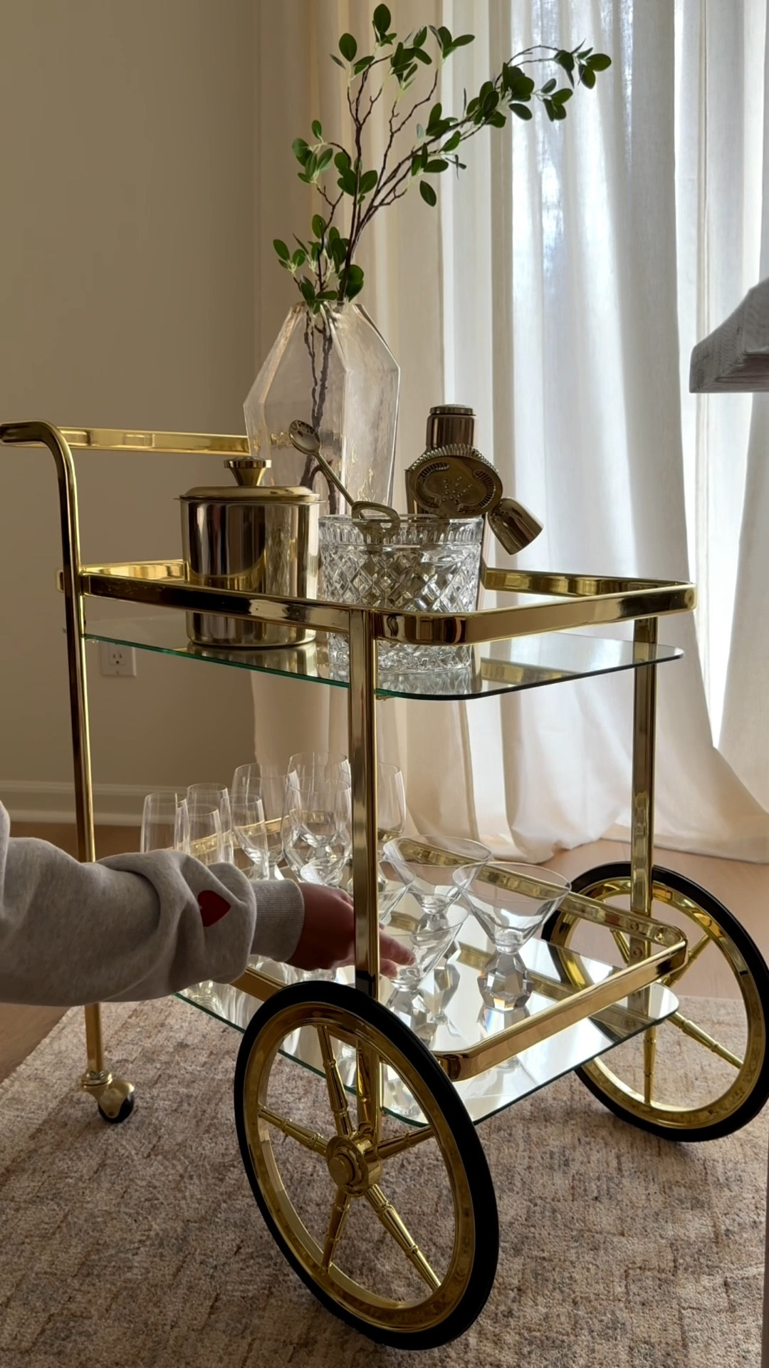 The prettiest bar cart ✨ 

#LTKSaleAlert #LTKHome #LTKdayinmylife