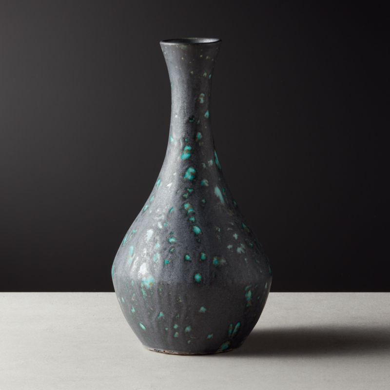 Sonora Blue Green Vase + Reviews | CB2 | CB2