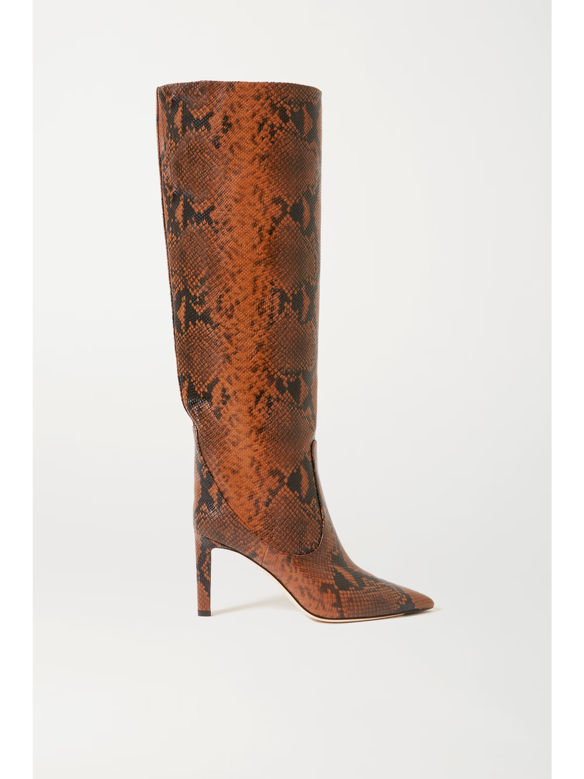 Mavis 85 snake-print leather knee boots | NET-A-PORTER (US)