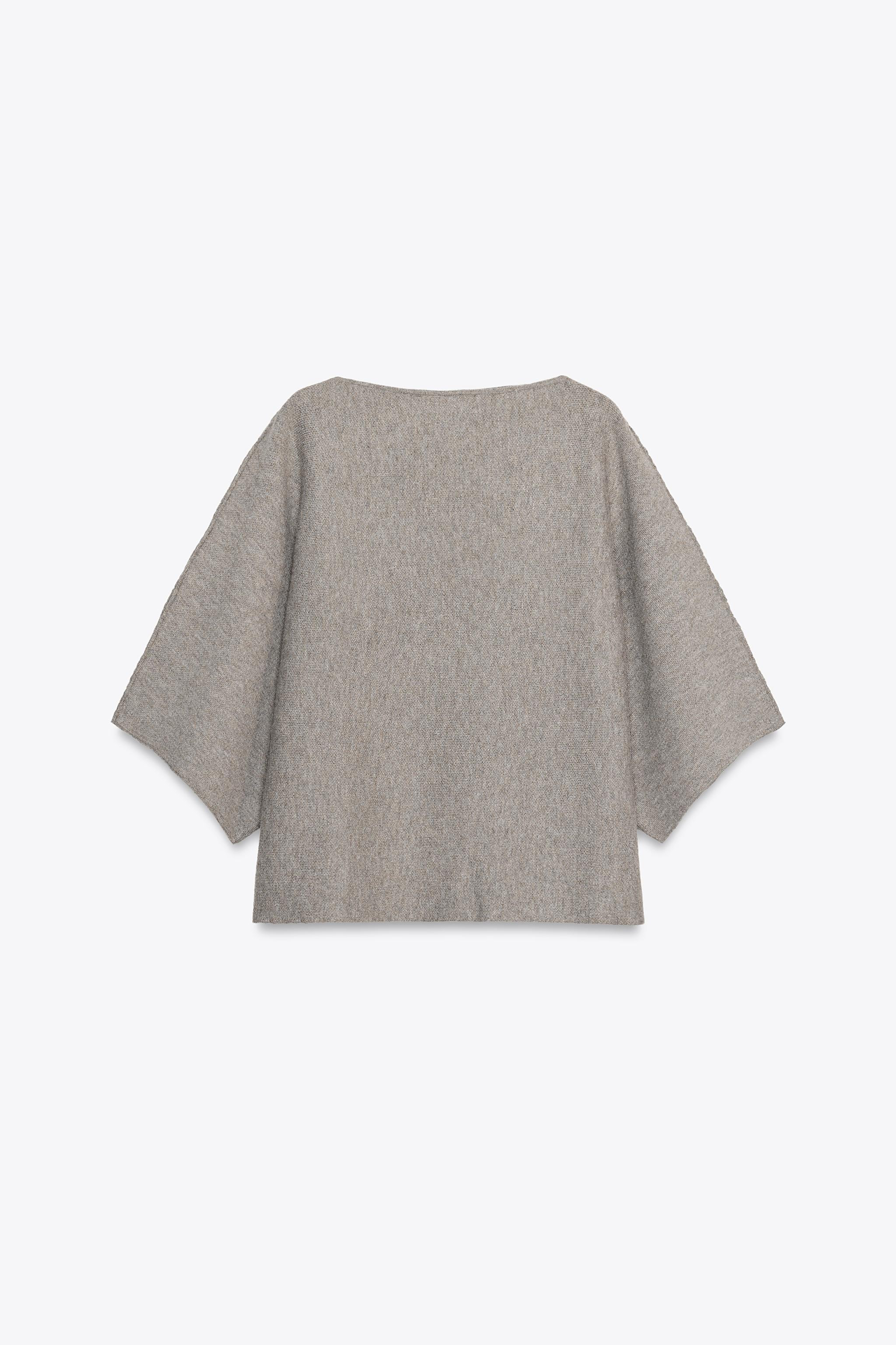 LAPEL NECK KNIT SWEATER | Zara US