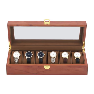 YIYIBYUS 6-Compartment Watch Box, Watch Display Box | Target