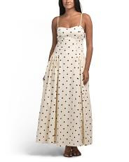 Sweetheart Neckline Polka Dot Maxi Dress | TJ Maxx