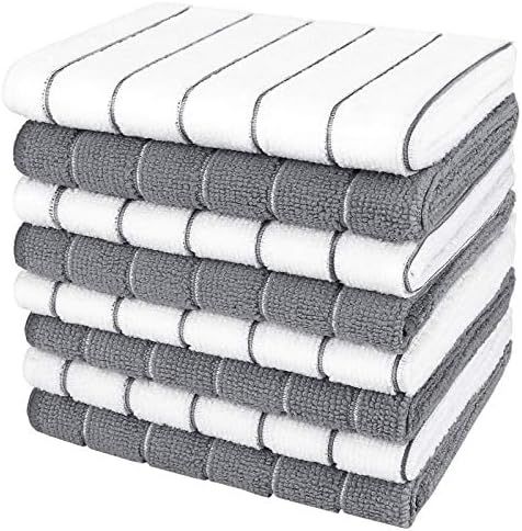 AIDEA Dishcloth Kitchen Towels Microfiber-8PK,12”x12”, Super Soft and Absorbent, Multi-Purpos... | Amazon (US)