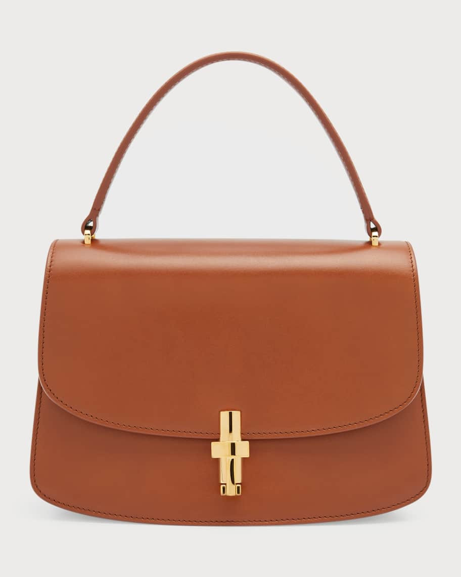 THE ROW Sofia Flap Top-Handle Bag in Calf Leather | Neiman Marcus