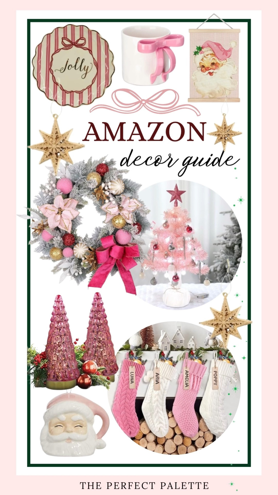 Amazon Christmas Decor, pinks and golds, knitted stockings, and the prettiest holiday wreath! 

Amazon, Classic Christmas decor, Christmas table, Amazon home, Christmas decor, Christmas tablescape, Holiday tablescape, Christmas place setting, Holiday place setting, Place setting, Christmas party, Christmas centerpiece, Holiday centerpiece. holiday party. holiday table.   

#LTKFindsUnder50 #LTKFindsUnder100 #LTKSaleAlert #LTKSeasonal

#LTKHoliday #LTKGiftGuide #LTKHome
