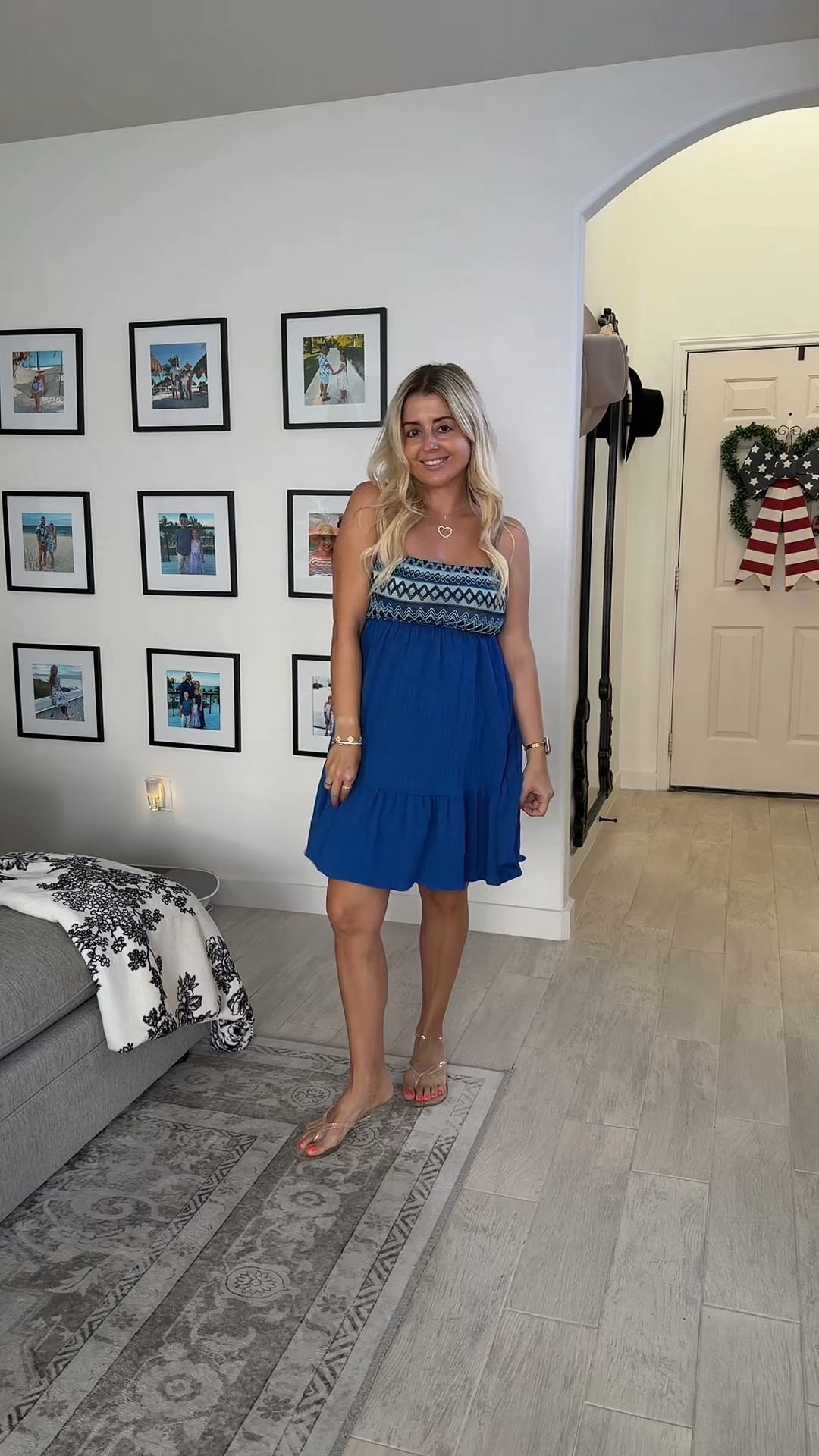 Cute summer dress!
Size small
Jelly flip flops tts
Vacation beach outfit

#LTKootd