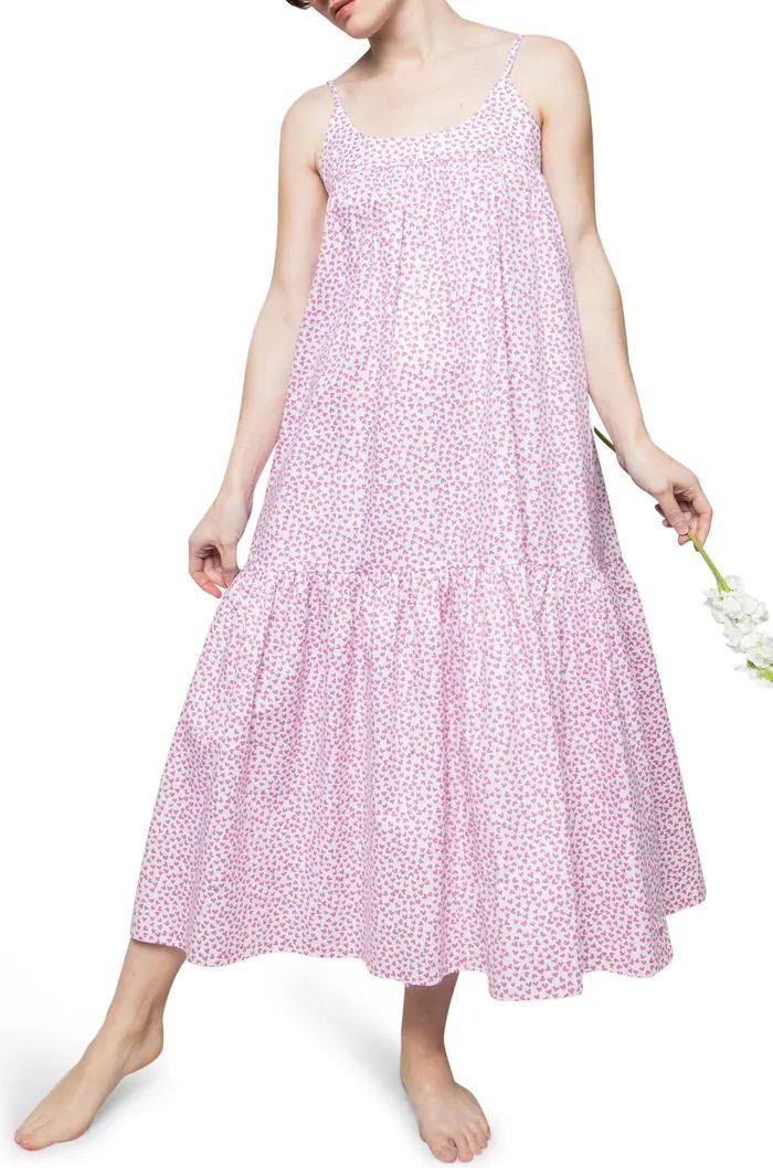 Petite Plume Women's Chloe Sweethearts Cotton Nightgown | Nordstrom | Nordstrom
