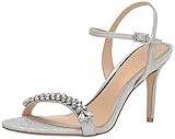 Jewel Badgley Mischka Women's STEFANIE Sandal, Silver, 5.5 M US | Amazon (US)