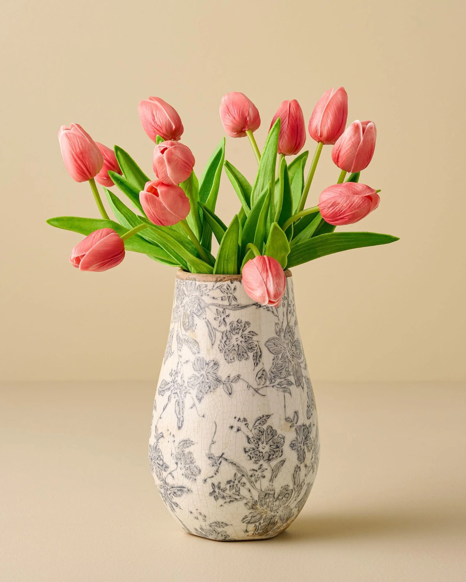 Black and White Distressed Vase | Magnolia