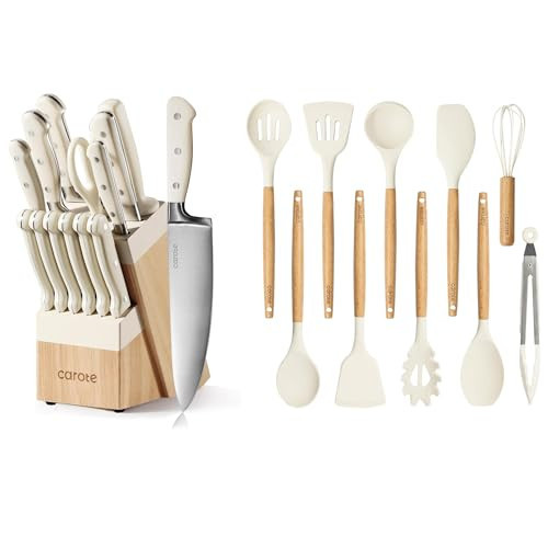 CAROTE 24PCS KNIFE SET AND UTENSILS SET | Amazon (US)