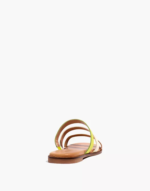 The Ilana Slide Sandal in Colorblock Leather | Madewell