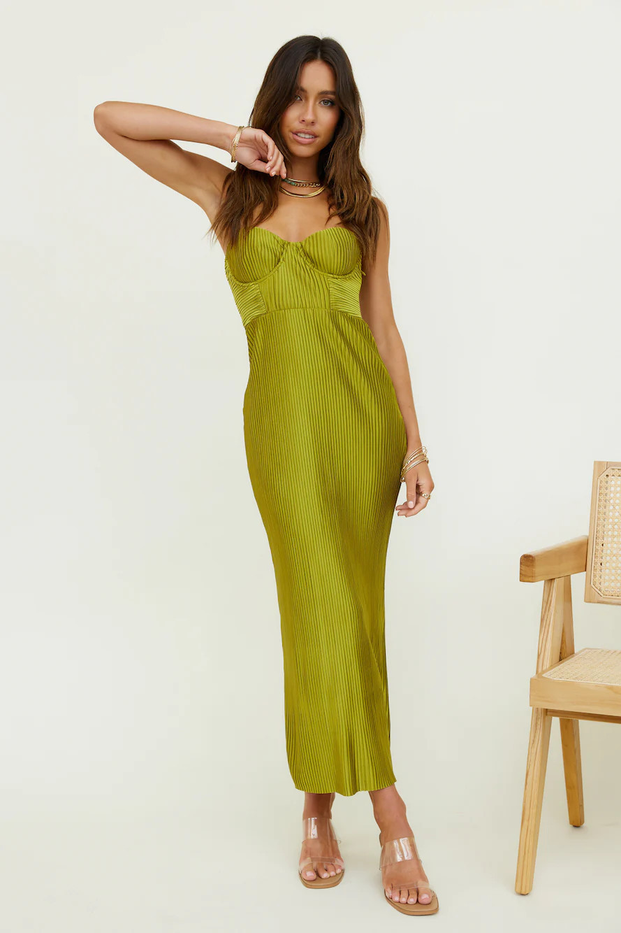 Kinds Of Love Maxi Dress Green | Fortunate One