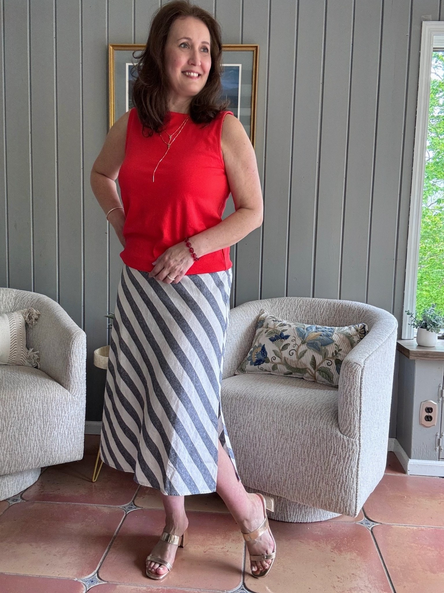Code Theresa15 for shoes 
Scarlet and grey!  
OH!

#LTKPlusSize #LTKMothersDay #LTKMidsize