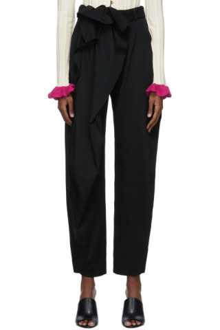 JW Anderson - Black Wool Trousers | SSENSE