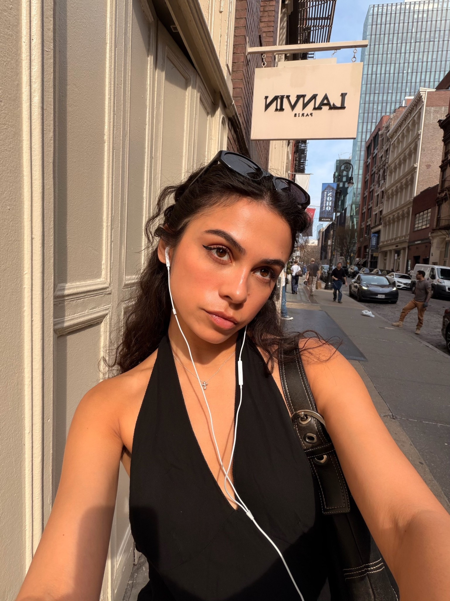 Black halter 

#LTKootd #LTKgrwm #LTKTravel