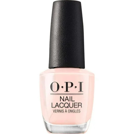 OPI Nail Lacquer Bubble Bath | Sheer Nude Pink Crème Chip Resistant Nail Polish | Vegan Fast Drying Streak Free SF1 | Walmart (US)