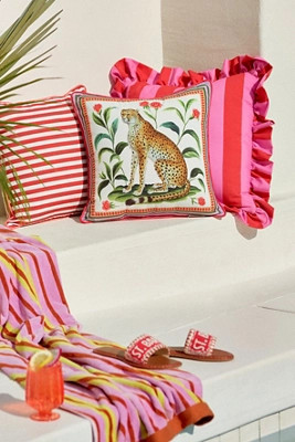 Maeve Scarf Printed Floral Indoor/Outdoor Pillows | Anthropologie (US)