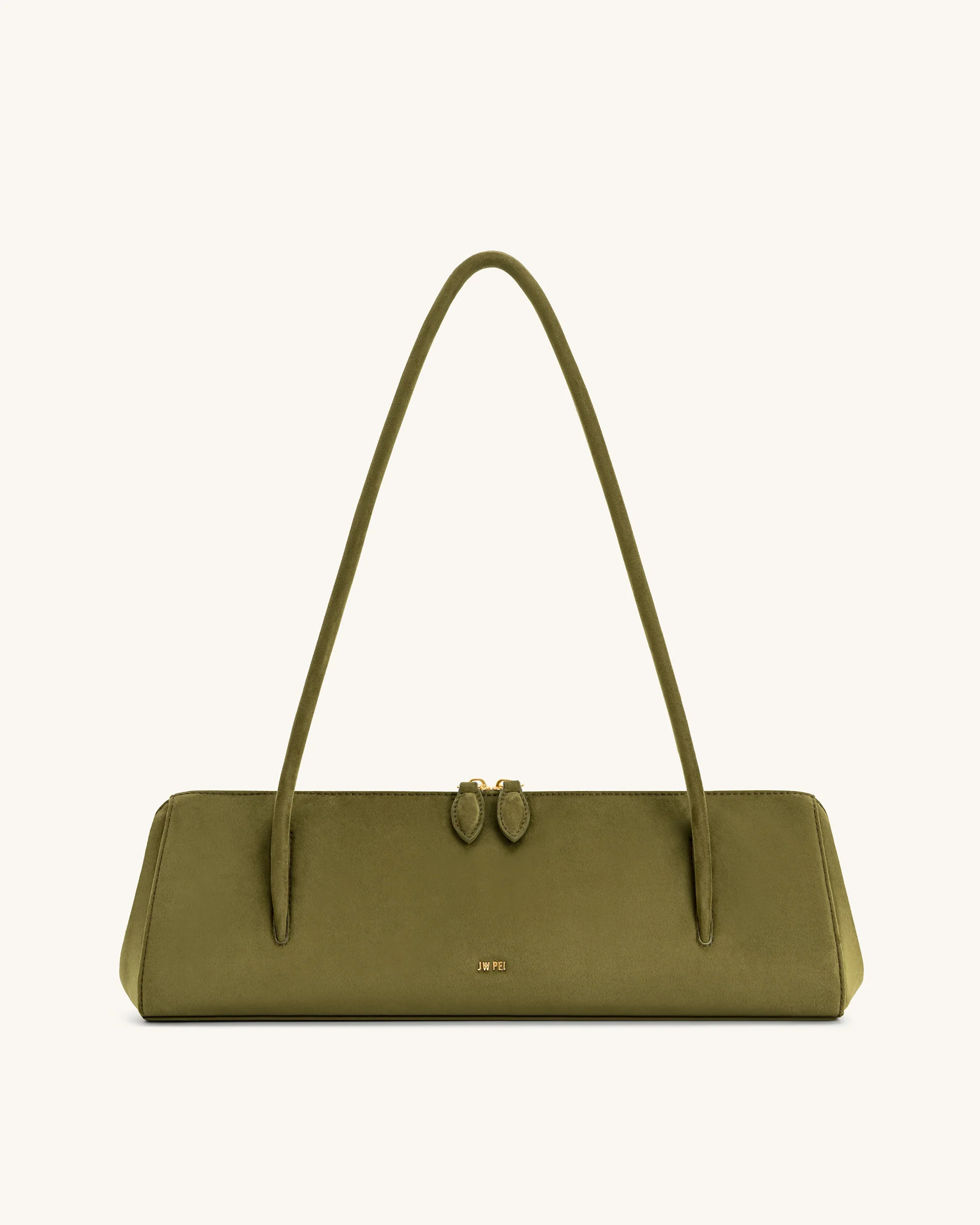 Nova Baguette Style Shoulder Bag - Dark Olive | JW PEI US