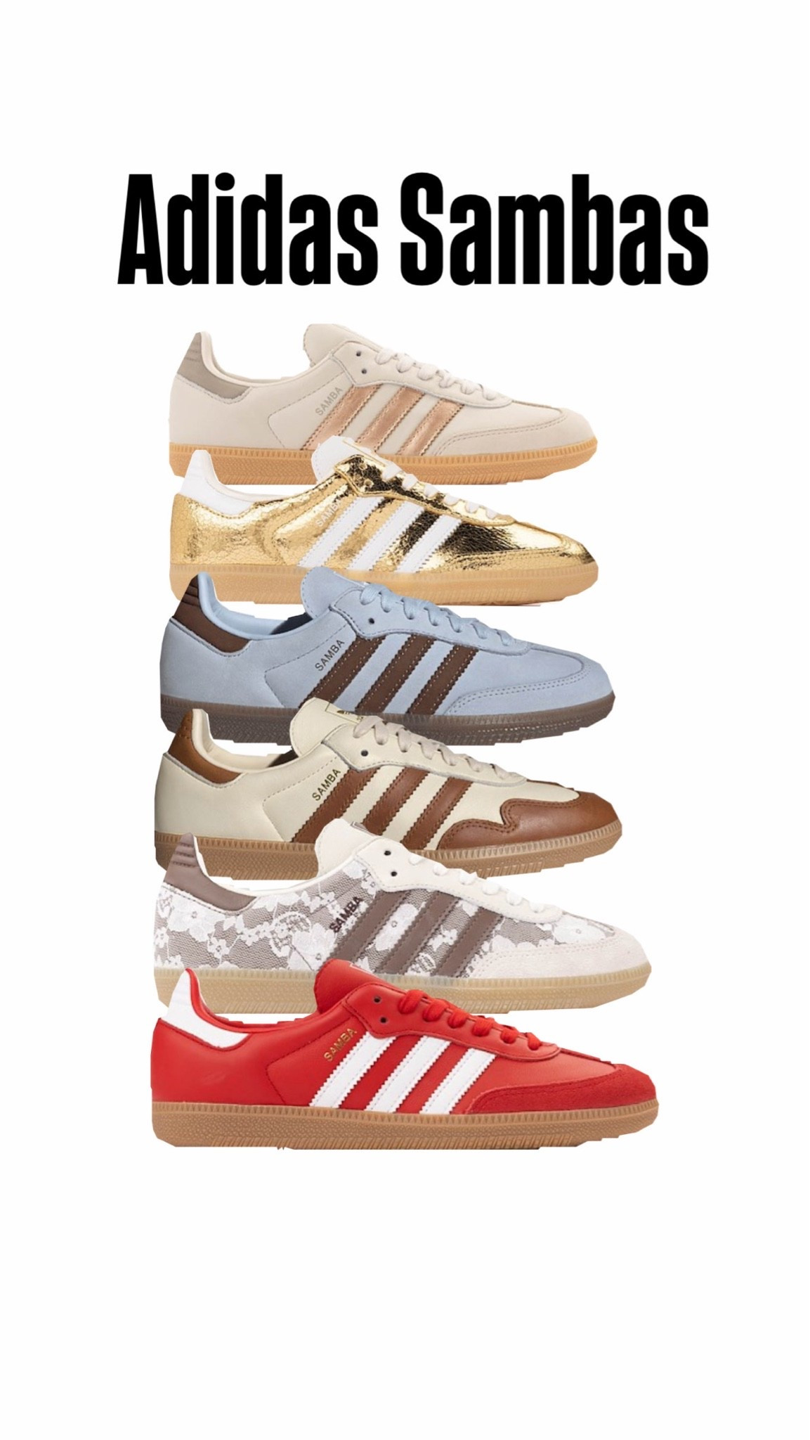 ￼ Popular and new Adidas, sambas women’s shoes and colors!

#LTKOver40 #LTKActive #LTKootd