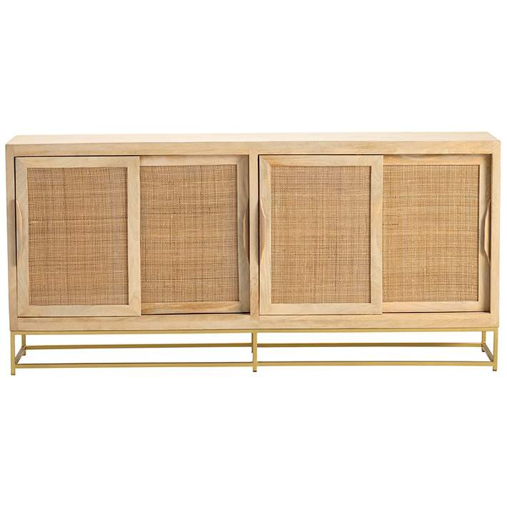 Crestview Collection Jensen Natural Cane Sideboard - #939N6 | Lamps Plus | Lamps Plus