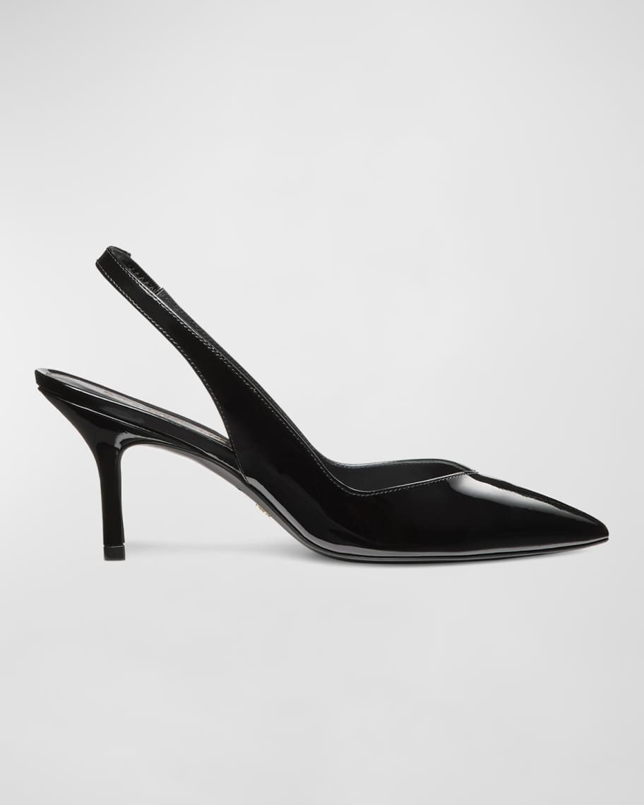 Stuart Weitzman Eva Patent Slingback Pumps | Neiman Marcus