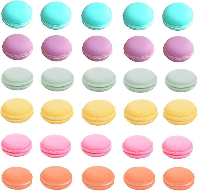HAN SHENG 30 Pcs Cute Macaron Mini Storage Case Jewelry Box Case Container Earring Travel Organiz... | Amazon (US)