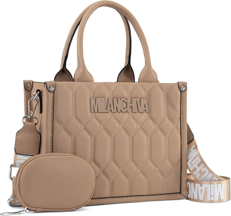 Milan Chiva Small Satchel Handbags for Women Trendy Crossbody Purse Top Handle Bags with Coin Pur... | Amazon (US)