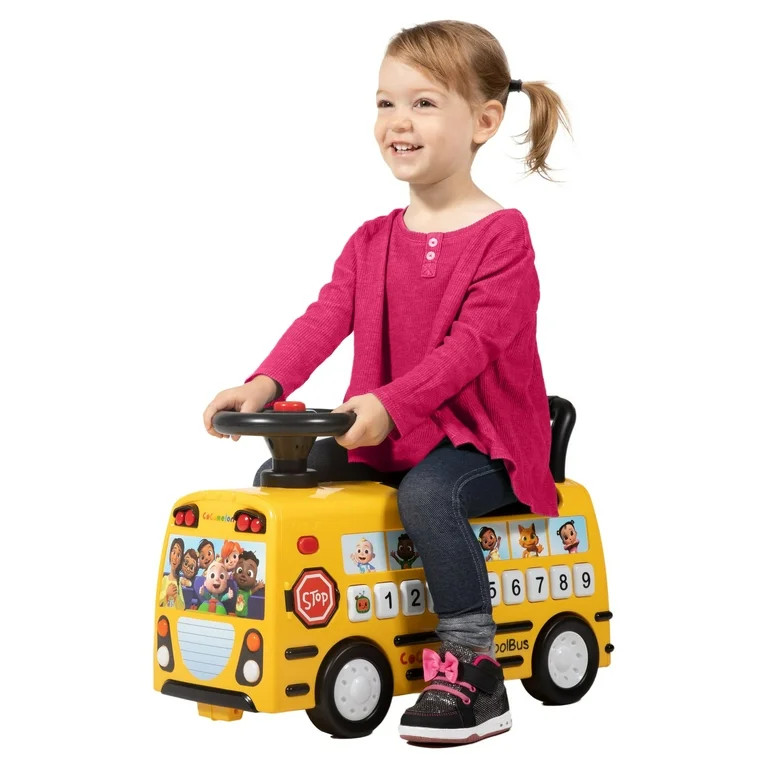 CoComelon School Bus Ride-on with Letters, Numbers, & Music | Walmart (US)